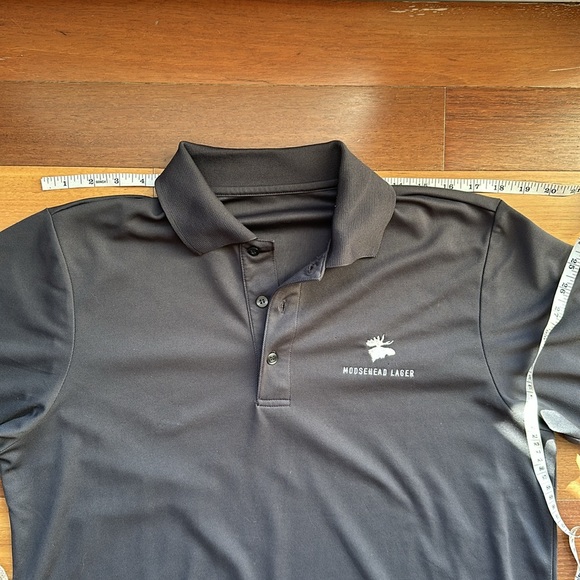 Men’s Moosehead Branded Grey Polo Golf Collared Shirt - Picture 8 of 13